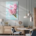 Obraz na płótnie - hiacynty, kwiaty, różowy