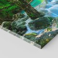 Obraz na płótnie - wodospad, las, woda