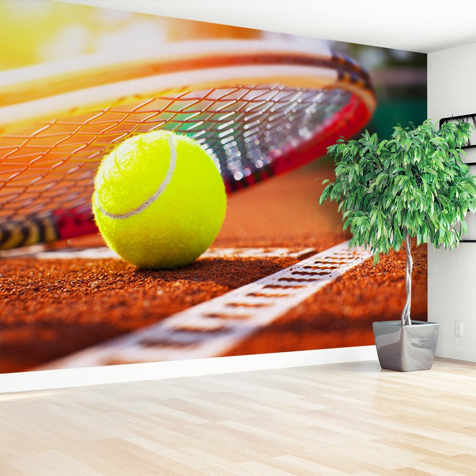 Fototapeta - tenis, piłka, kort