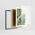 Zestaw obrazy w ramie, plakaty - liście, tropikalny, rośliny - rama czarna