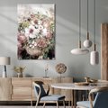Obraz na płótnie - kwiaty, pastelowe, abstrakcja
