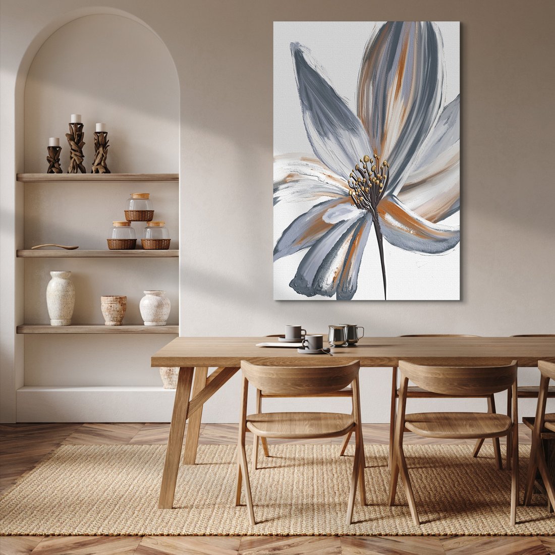 Obraz na płótnie - kwiat, abstrakcja, płatki