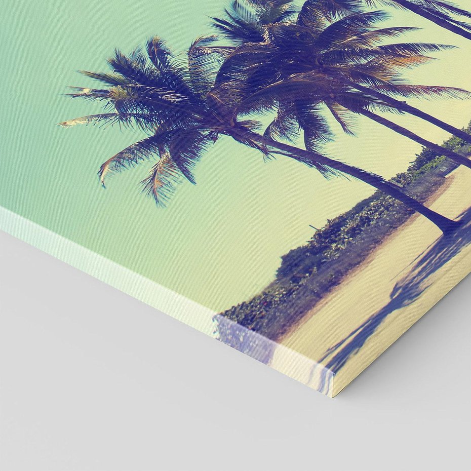 Obraz na płótnie - palmy, plaża, lato