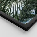 Zestaw obrazy w ramie, plakaty - liście,palmy,tropikalne - rama czarna