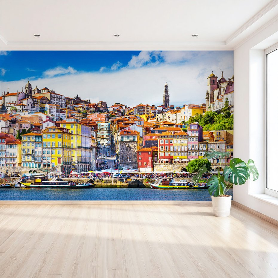 Fototapeta - porto, miasto, rzeka