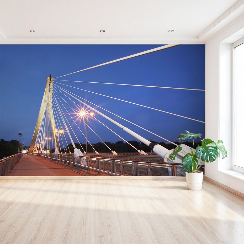 Fototapeta - most, noc, miasto