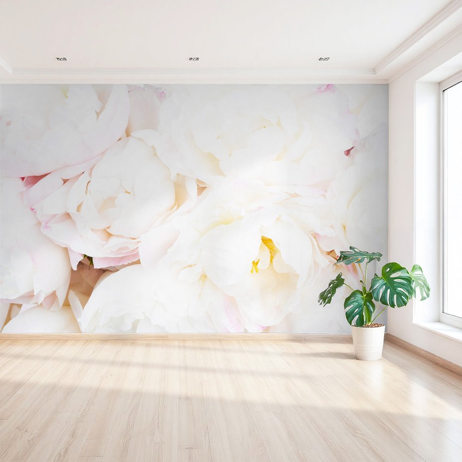 Fototapeta - kwiaty, białe, płatki