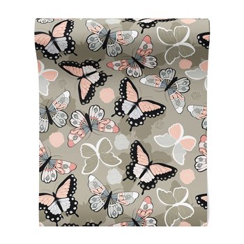 Tapeta - motyle, róże, tło