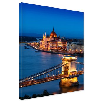 Obraz na płótnie - Budapeszt, most, noc