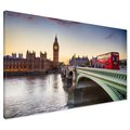 Obraz na płótnie - Londyn, Big Ben, autobus