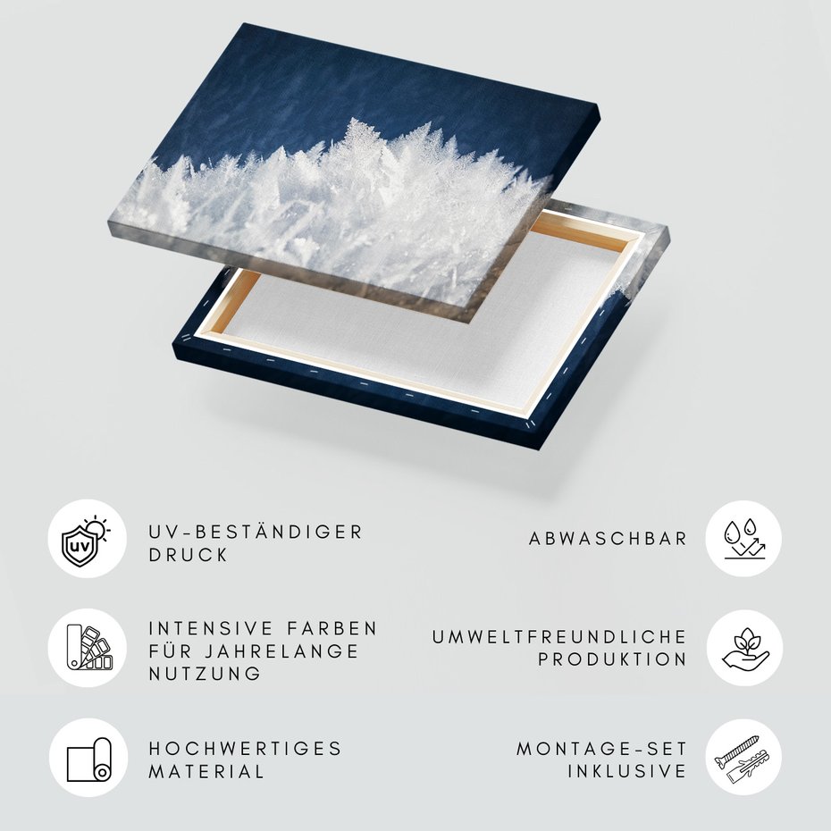 Obraz na płótnie - mróz, kryształki, zima