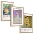 Zestaw obrazy w ramie, plakaty - Gustav Klimt, obraz, sztuka - rama drewno