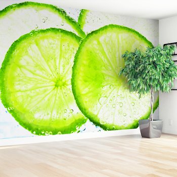 Fototapeta - limonka, plasterki, woda