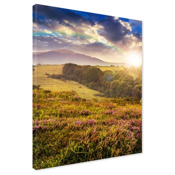 Obraz na płótnie - krajobraz, góry, słońce