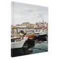 Obraz na płótnie - port, łodzie, miasto
