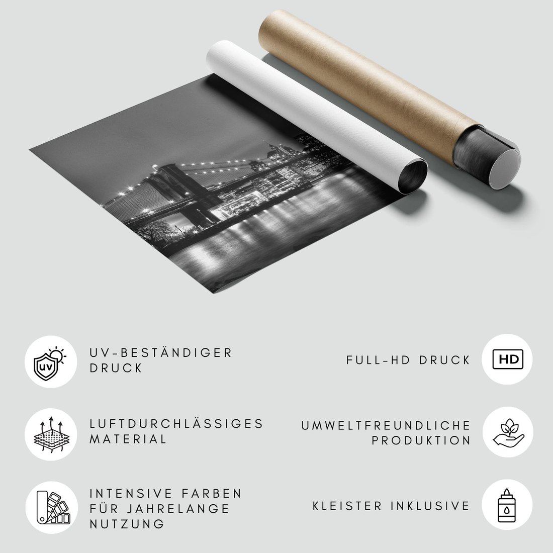 Fototapeta - miasto, most, noc