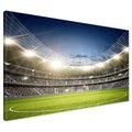 Obraz na płótnie - stadion, piłka nożna, kibice