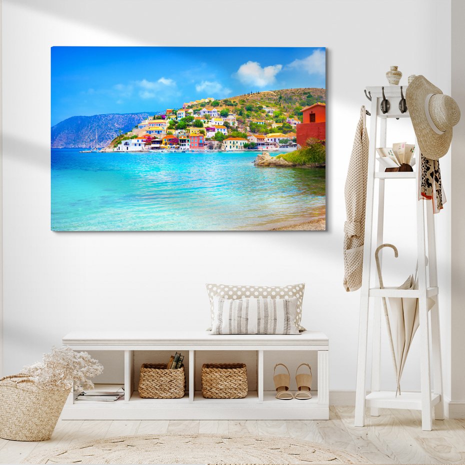 Obraz na płótnie - morze, miasto, woda