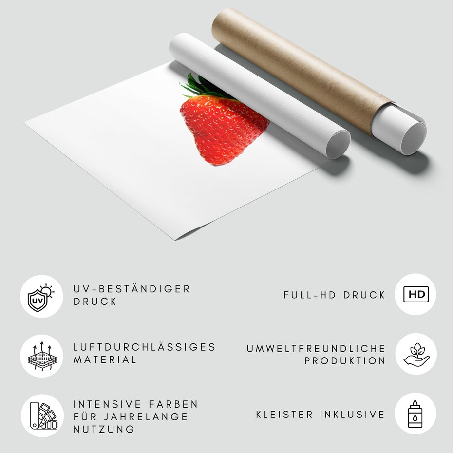 Fototapeta - truskawka, owoc, czerwony