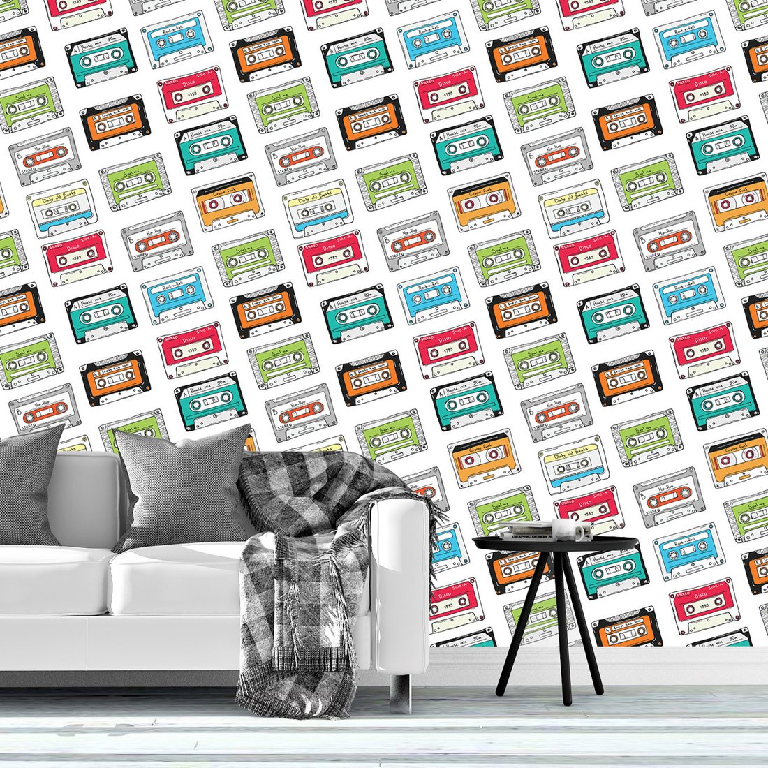 Tapeta - kasety, muzyka, retro
