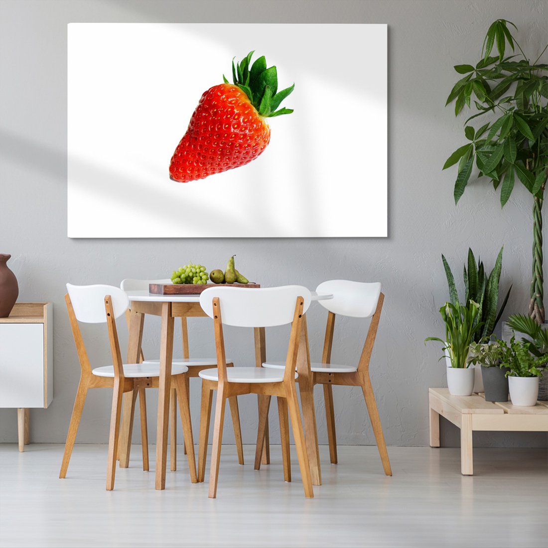 Obraz na płótnie - truskawka, owoc, czerwony