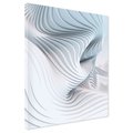 Obraz na płótnie - abstrakcja, fale, biały