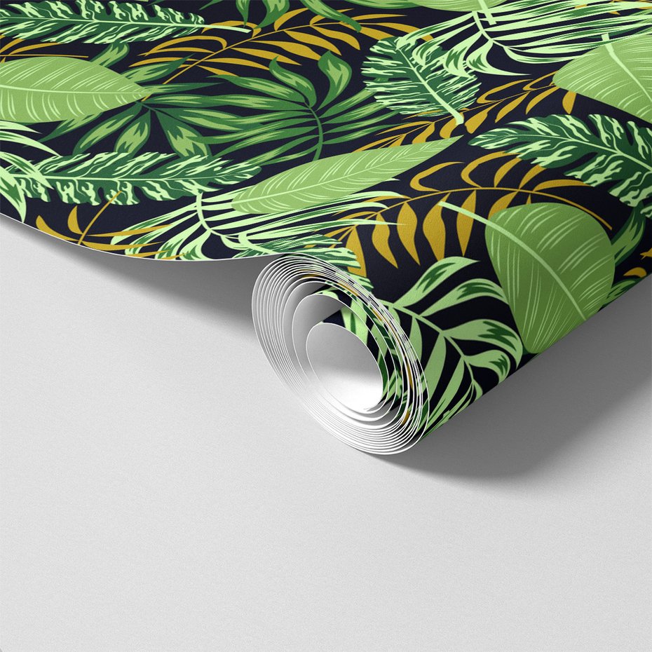 Tapeta - liście, wzór, tło