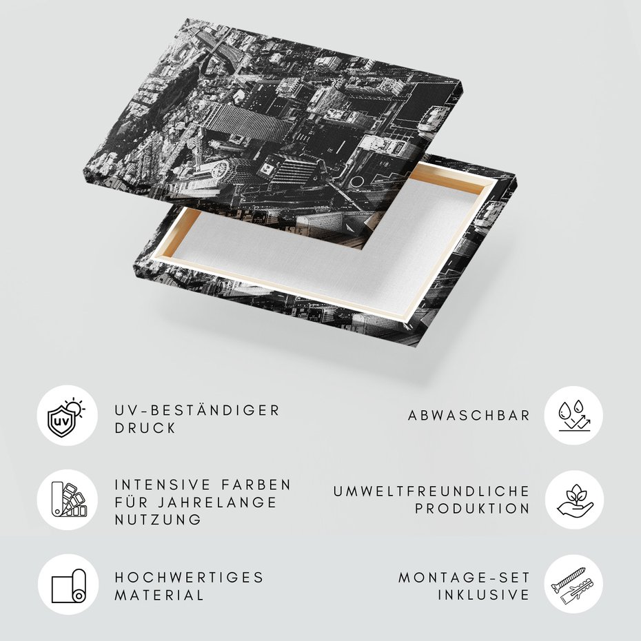 Obraz na płótnie - miasto, budynki, panorama