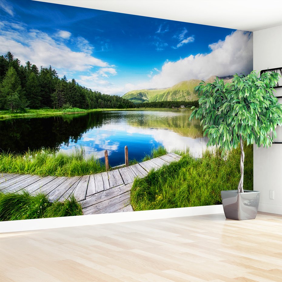 Fototapeta - jezioro, góry, krajobraz