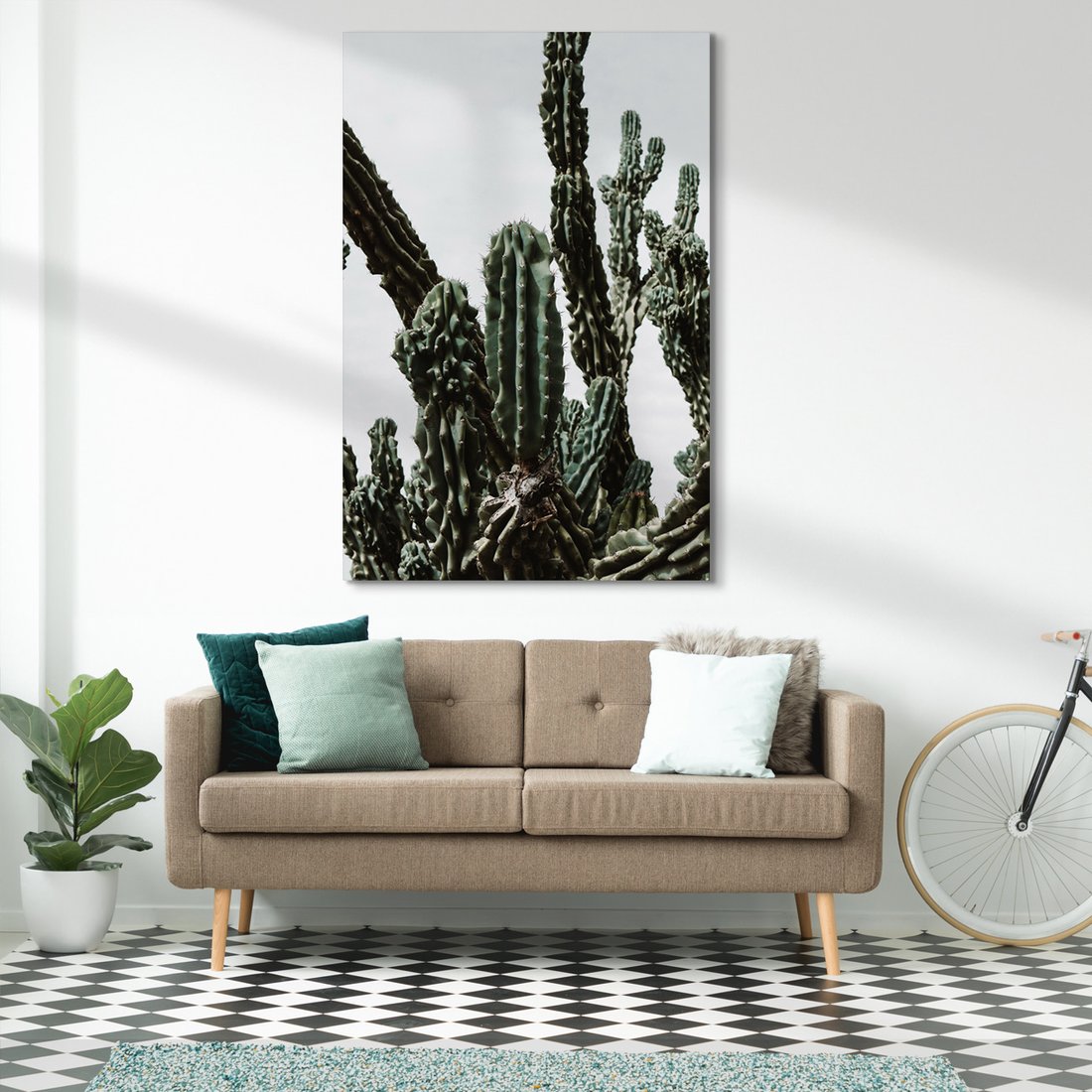 Obraz na płótnie - kaktusy, rośliny, natura