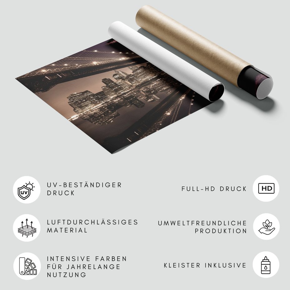 Fototapeta - most, miasto, noc