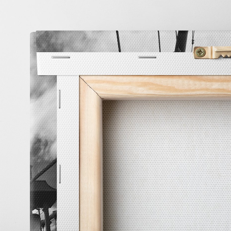 Obraz na płótnie - most, miasto, niebo