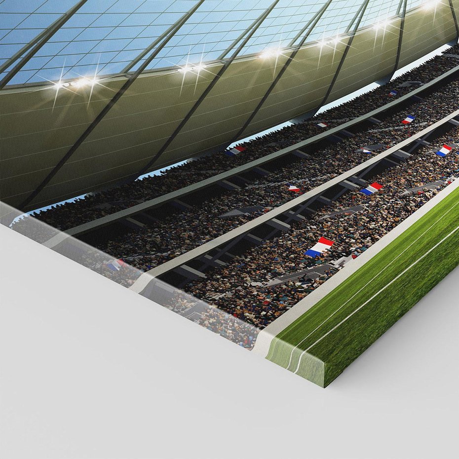 Obraz na płótnie - stadion, piłka nożna, kibice