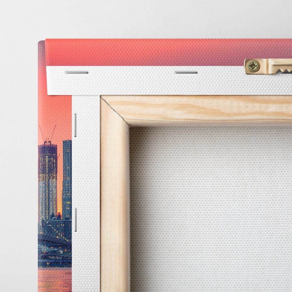 Obraz na płótnie - miasto, most, woda