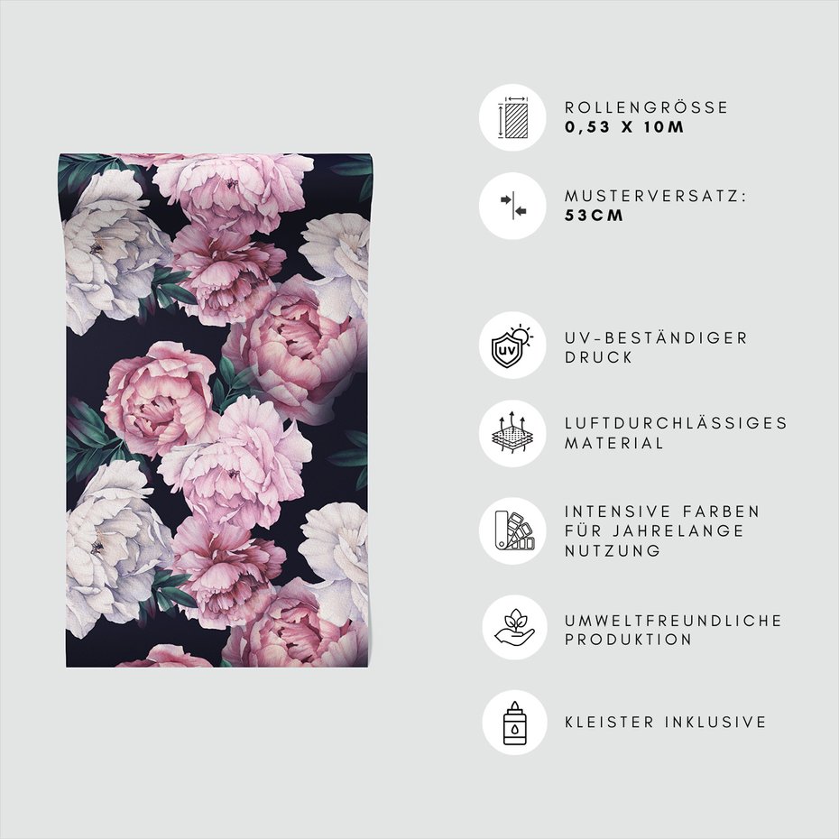 Tapeta - kwiaty, płatki, liście