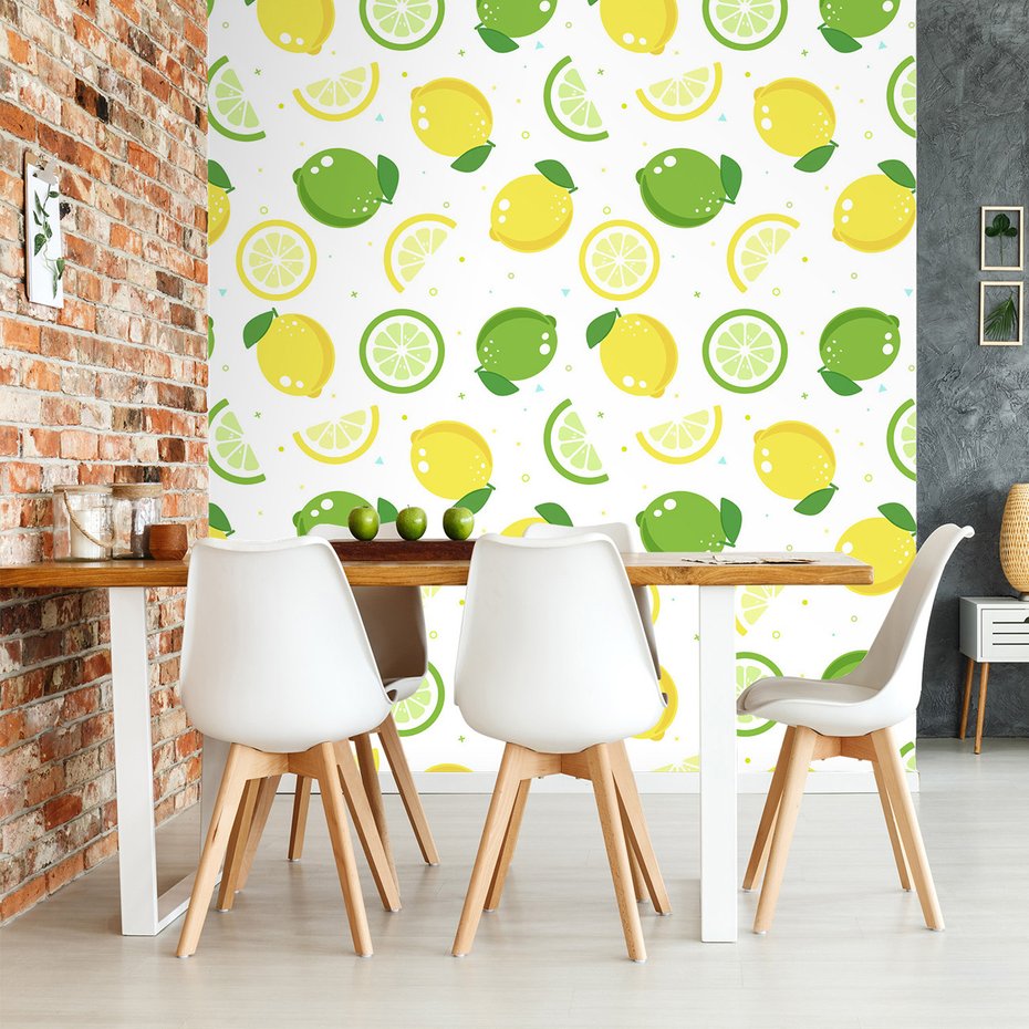 Tapeta - cytryny, owoce, limonki