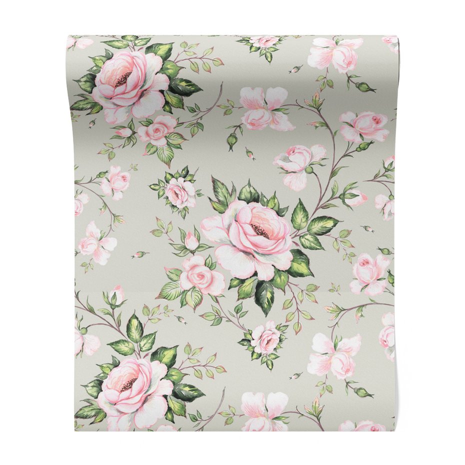 Tapeta - róże, kwiaty, liście