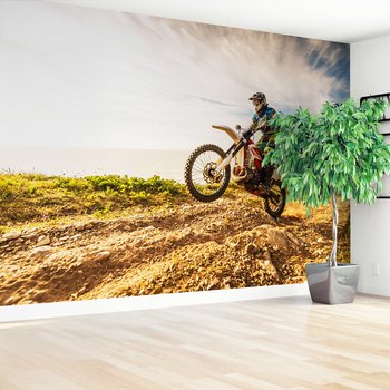 Fototapeta - motocross, sport, plaża