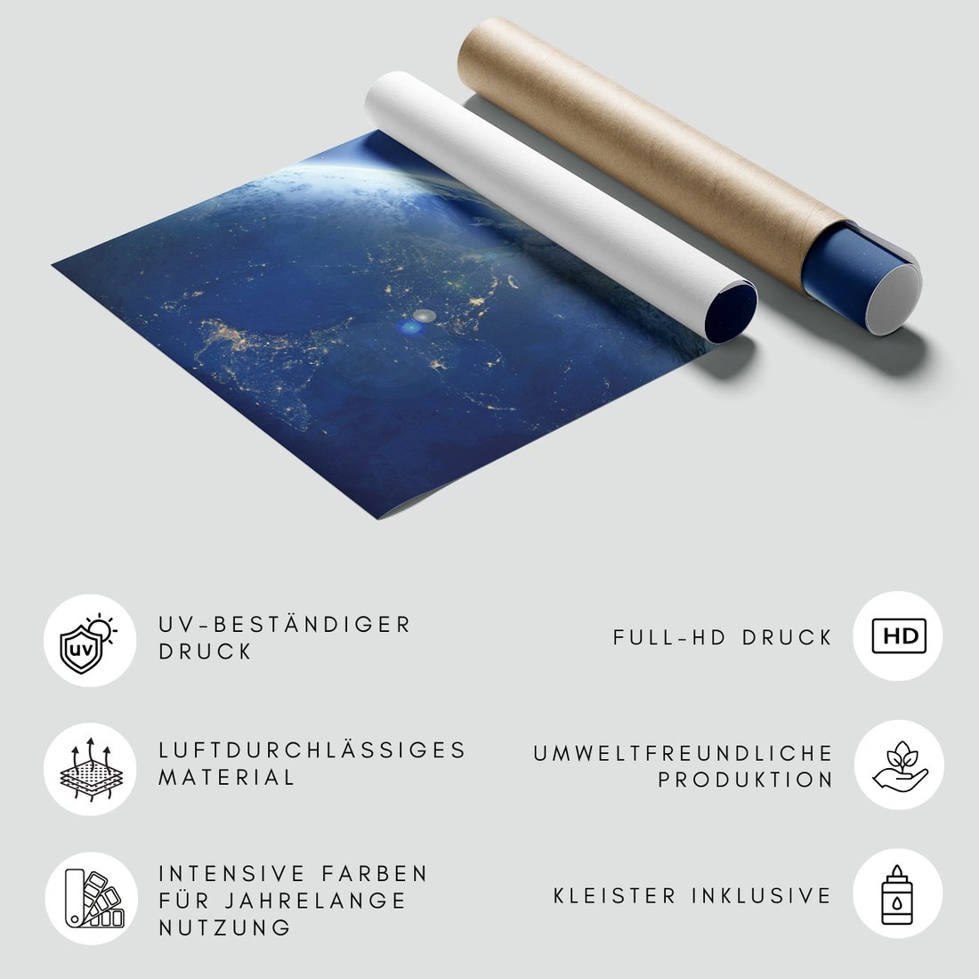 Fototapeta - ziemia, kosmos, przestrzeń