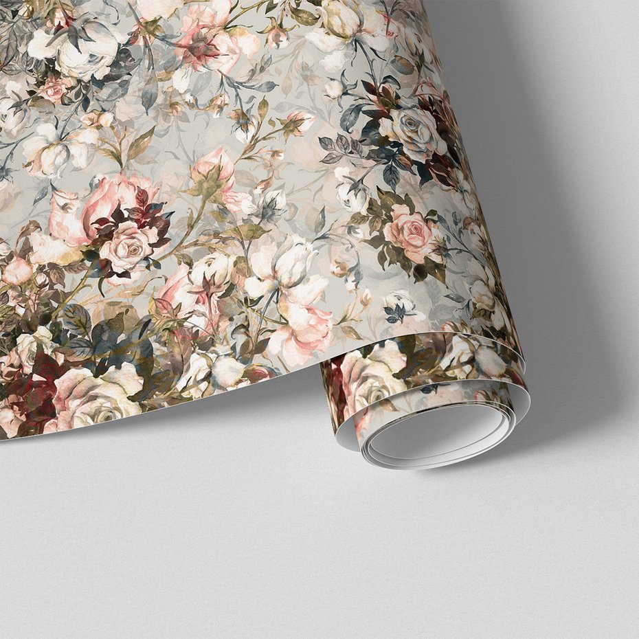 Tapeta - róże, kwiaty, liście