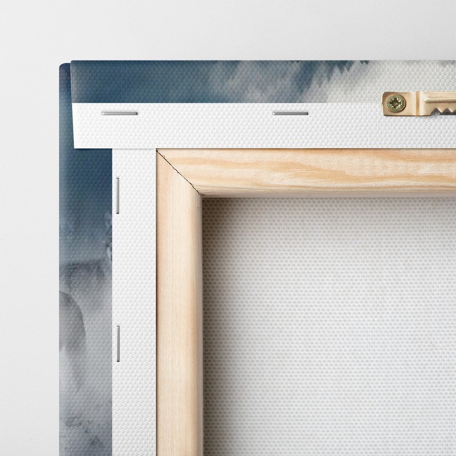 Obraz na płótnie - wilki, mgła, lasy