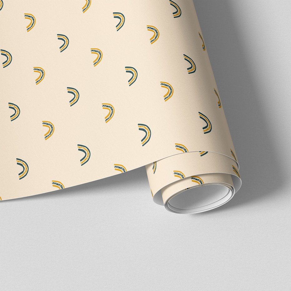 Tapeta - dziecięca, łuki, deseń,