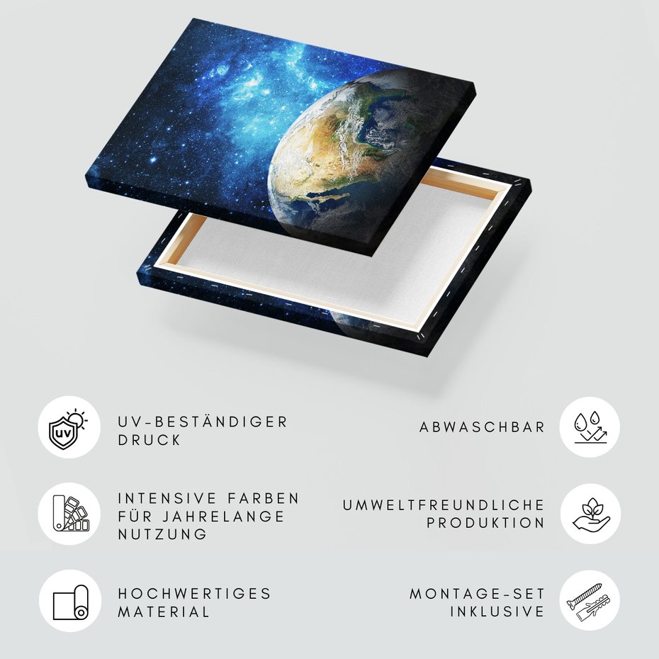 Obraz na płótnie - ziemia, kosmos, planeta