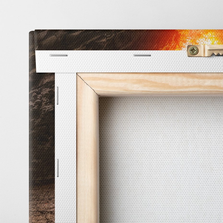 Obraz na płótnie - wodospad, jesień, natura