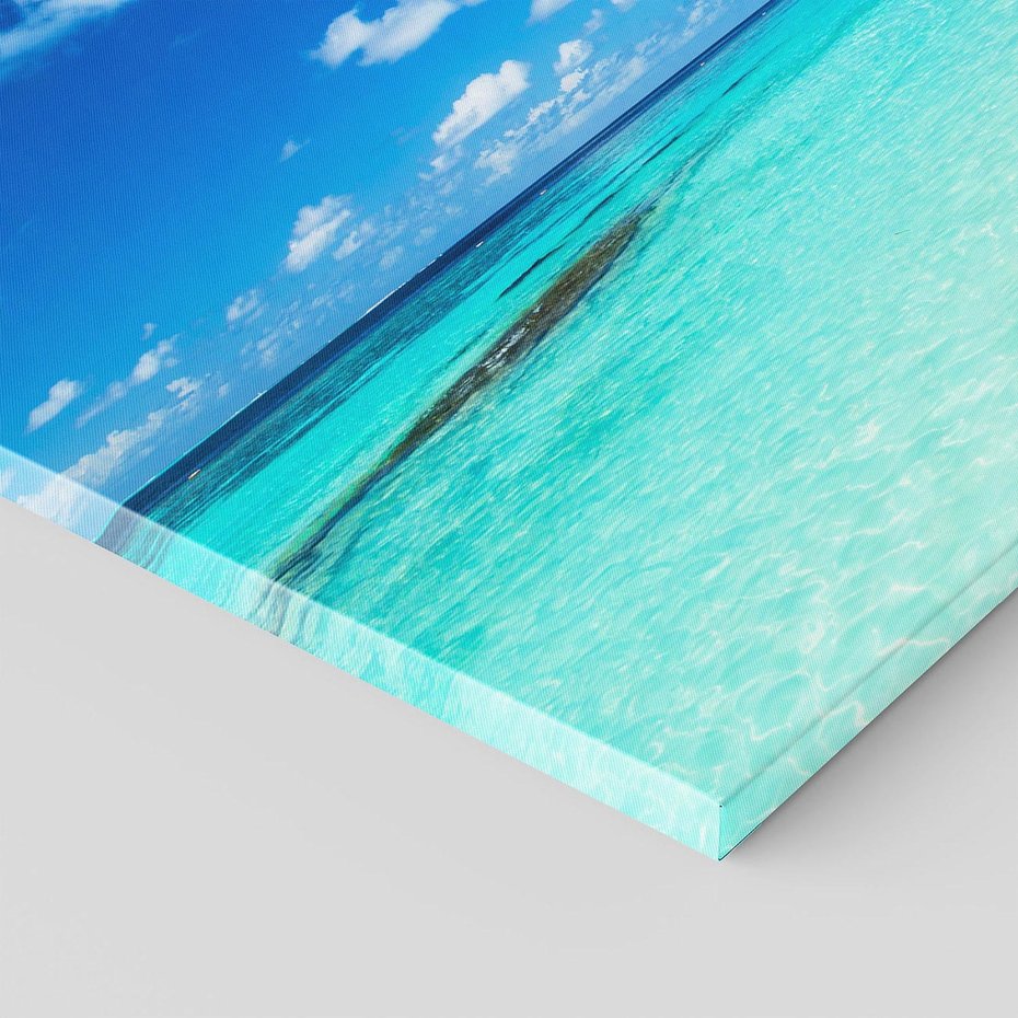 Obraz na płótnie - plaża, morze, palmy