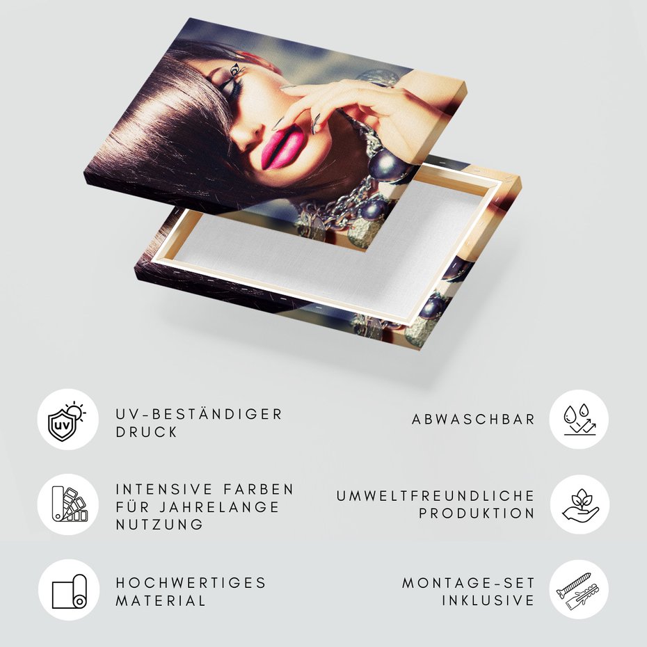 Obraz na płótnie - makijaż, uroda, kobieta