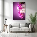 Obraz na płótnie - orchidea, kamienie, fioletowy