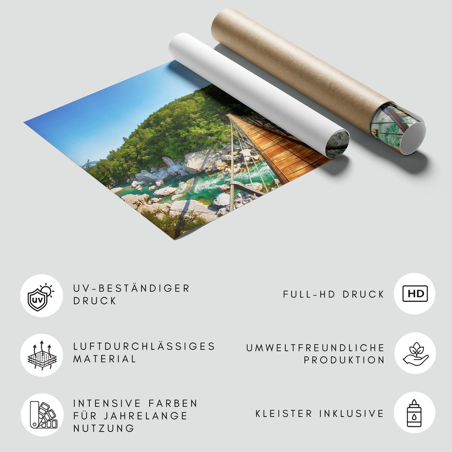 Fototapeta - most, rzeka, las