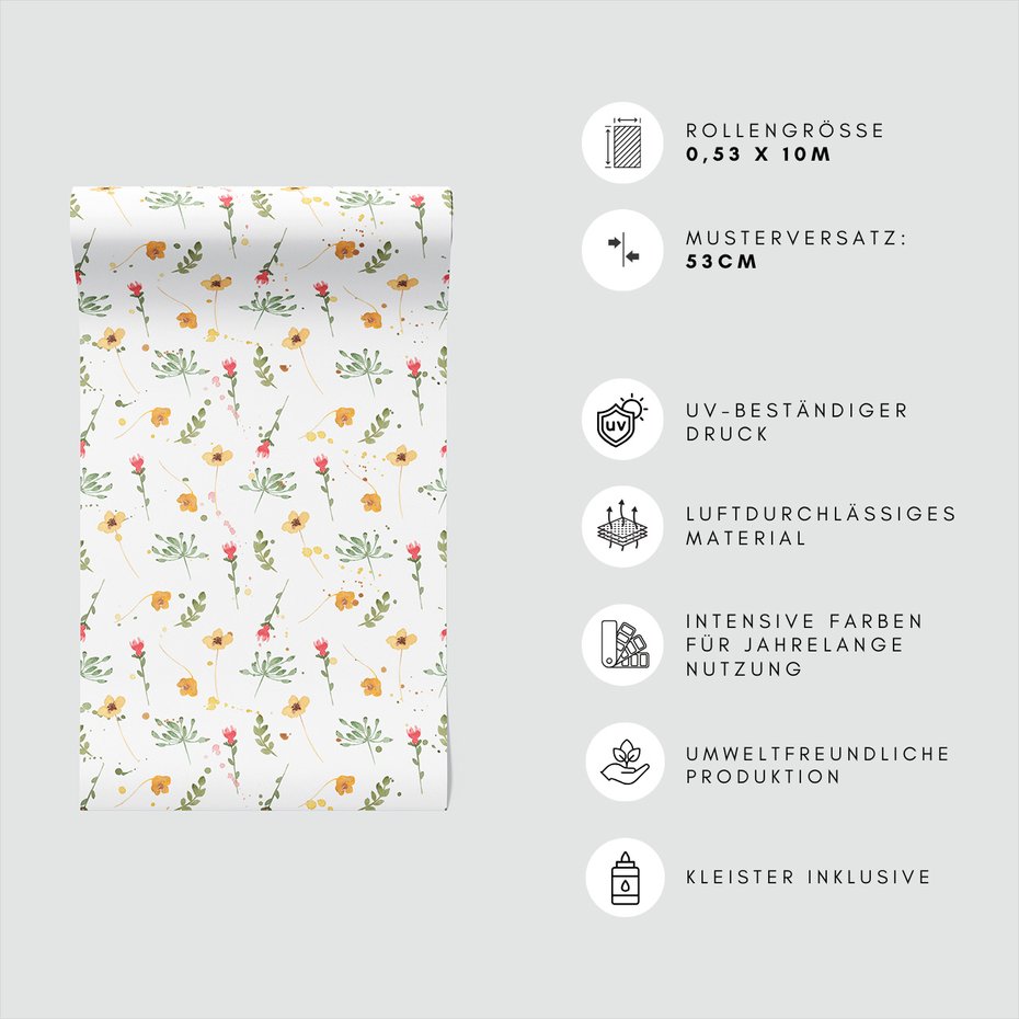 Tapeta - kwiaty, liście, natura