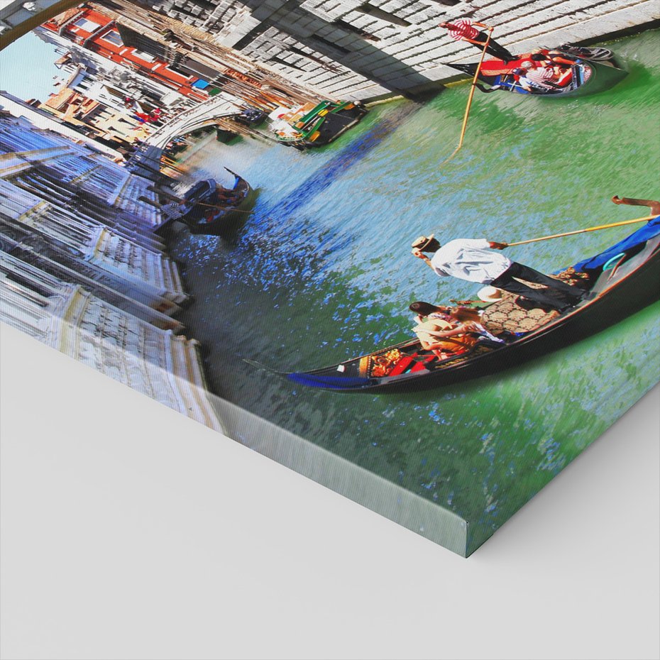 Obraz na płótnie - Wenecja, gondole, kanał